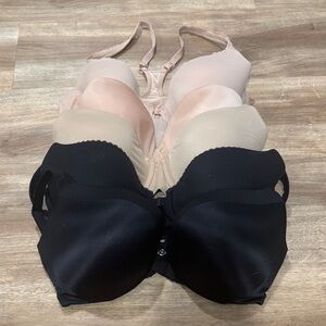 Victoria Secret Lot of Black and Beige Bras 34DD